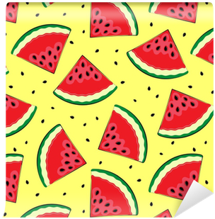 Seamless Background With Watermelon - Watermelon (400x400)