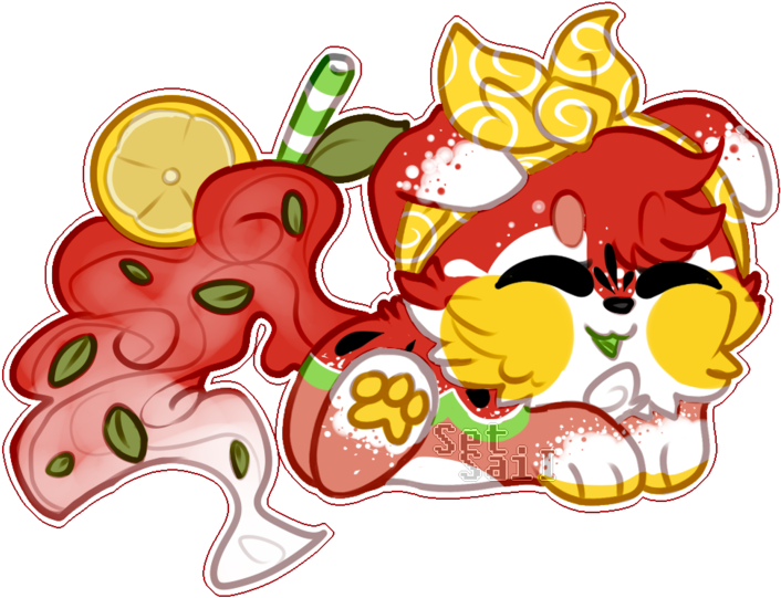 Lil Watermelon Bean By Setsaii - Cartoon (800x582)