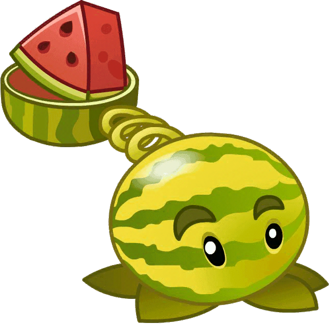 Little Watermelon Close Up - Pvz 2 Melon Pult (641x632)