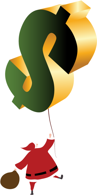 Fund A Flock Of Chicks - Santa Claus (411x819)