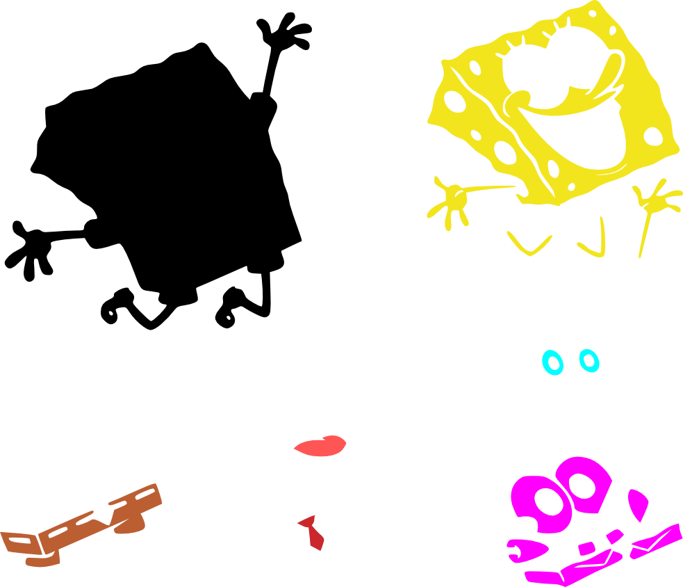 Movies, Personal Use, Spongebob Jump, - Graphic Design (983x844)