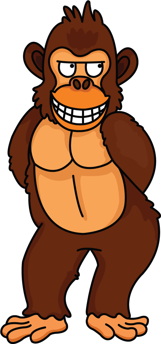 And Drawissimo Kids Draw And Enjoy On Google - Cartoon Gorilla Transparent (720x1280)