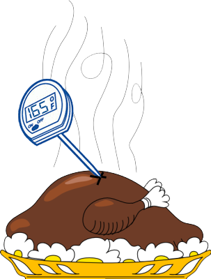 Thanksgiving Fun Answer Page - Hot Food Clip Art (303x400)