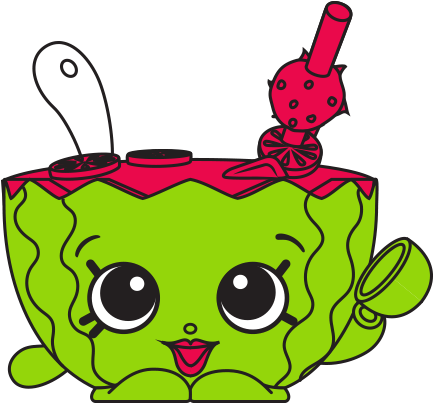 Mallory Watermelon Punch - Shopkins Season 7 Mallory Watermelon Punch (575x475)