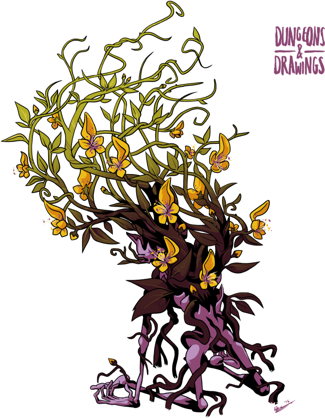 Yellow Musk Creeper - Pathfinder Yellow Musk Zombie (742x869)