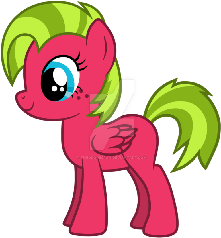 [unsold] Pony Adoptable Oc Watermelon Punk Filly By - Mlp Oc Pony Creator Adoptables (894x894)
