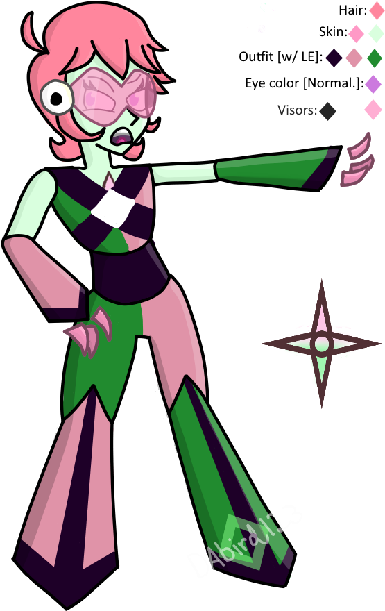 Steven Universe Oc - Green Tourmaline Steven Universe (586x889)