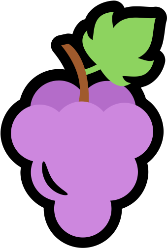 512 X 512 - Grape Cartoon Png (512x512)