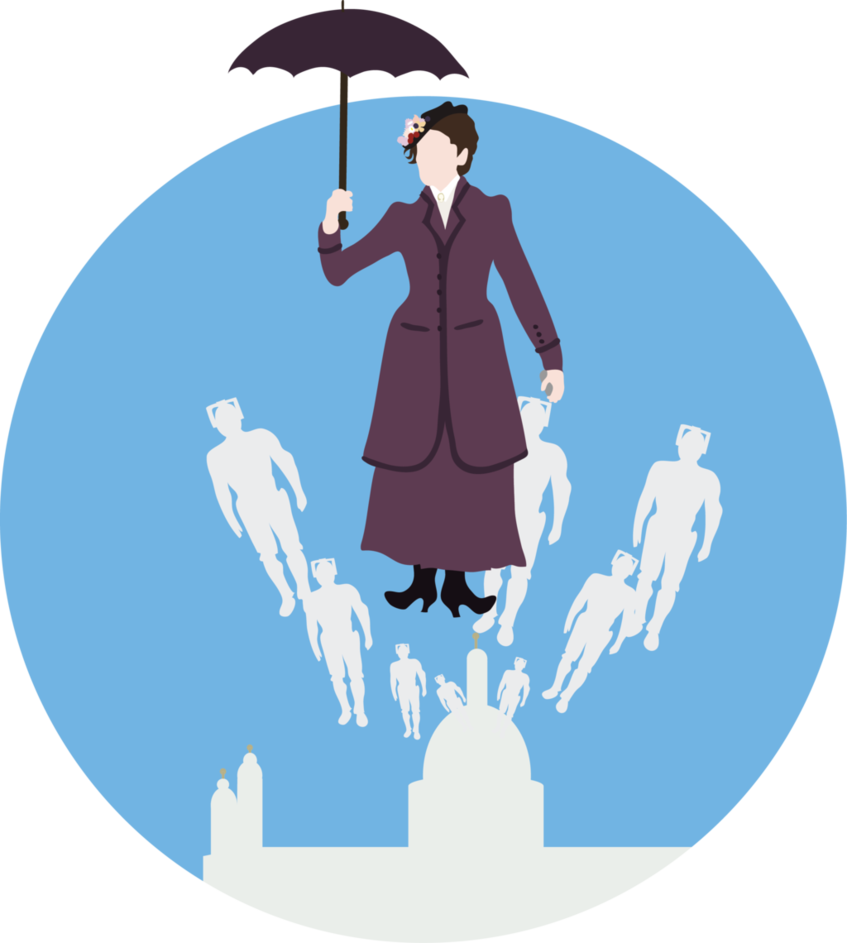 Missy Poppins By Esbeherel - Doctor Who The Doctor And Missy (847x943)