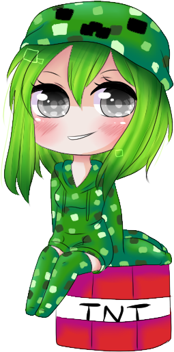 New Creeper Girl By Bunniebuns - Author (500x523)