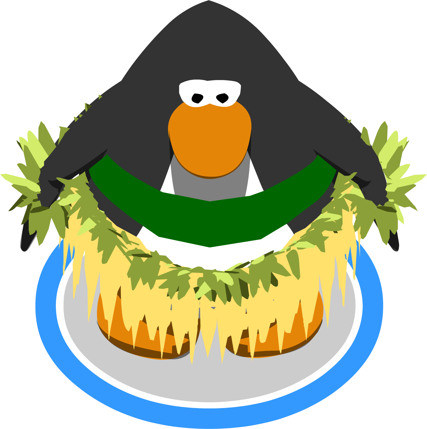 Watermelon Tiki Dress Ig - Club Penguin Ninja (1670x1677)