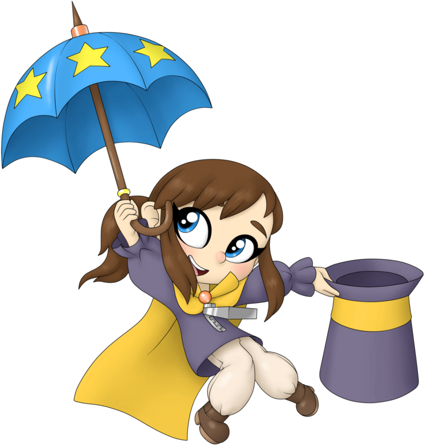 Hat Kid By R-poole - Cartoon (881x907)