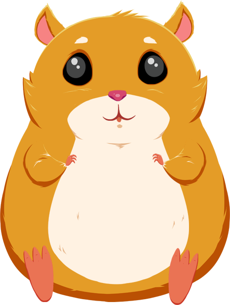 Hamster Cat Whiskers Animated Film Clip Art - Hamster Clipart Png (471x624)