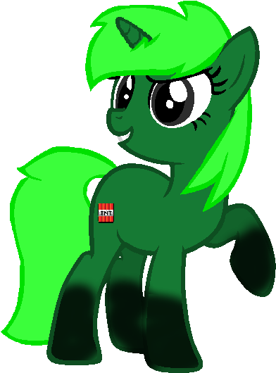 My Creeper Pony - Cartoon (428x620)