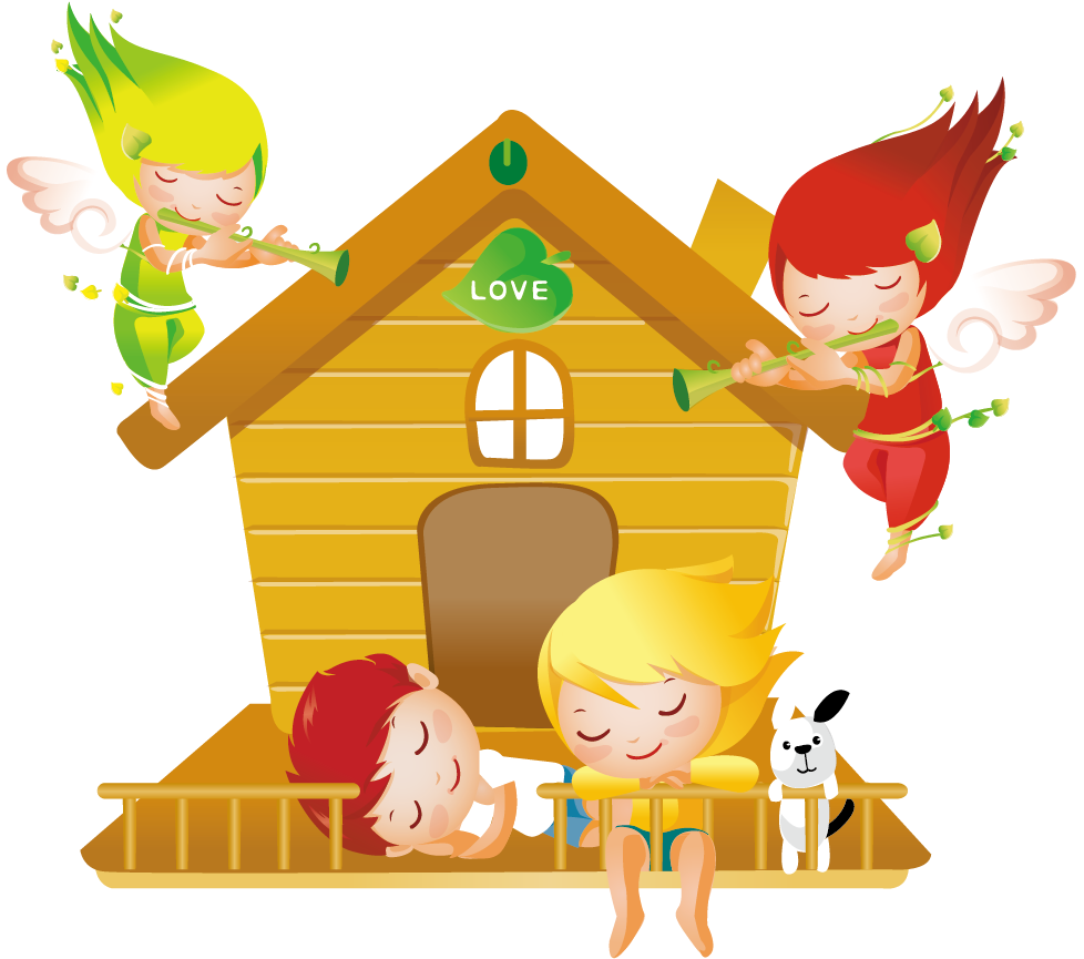 Cute Cartoon Angel - Cute Cartoon Angel (1041x864)