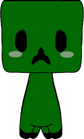 Chibi Creeper By Bloody-uragiri - Chibi (285x471)