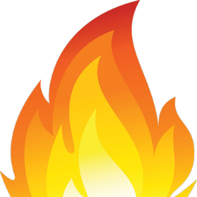 Advantage Fire - Fire Emoji Apple Png (400x400)