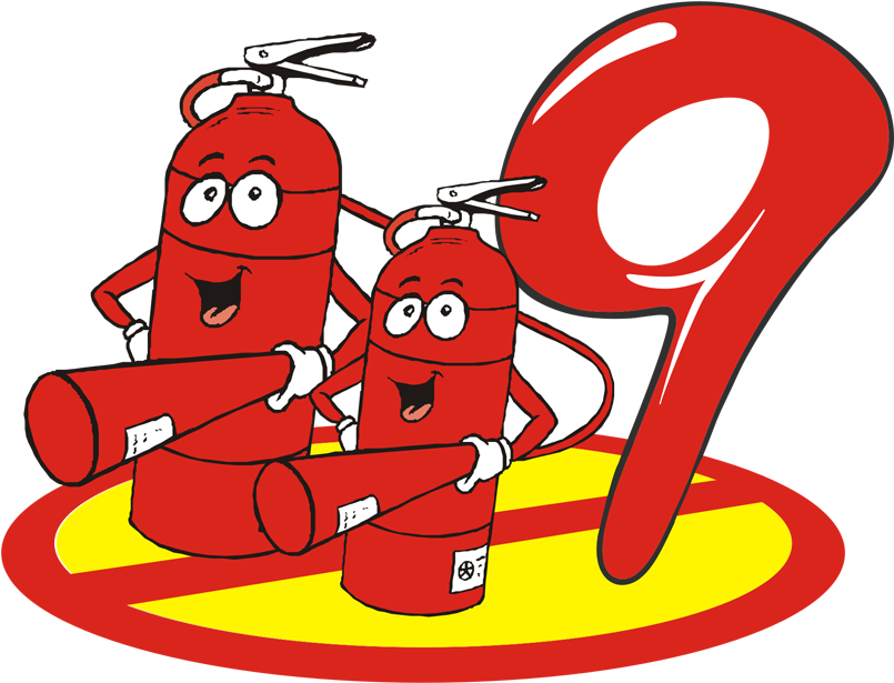 Firefighting Fire Protection Cartoon Safety - Firefighting Fire Protection Cartoon Safety (945x945)