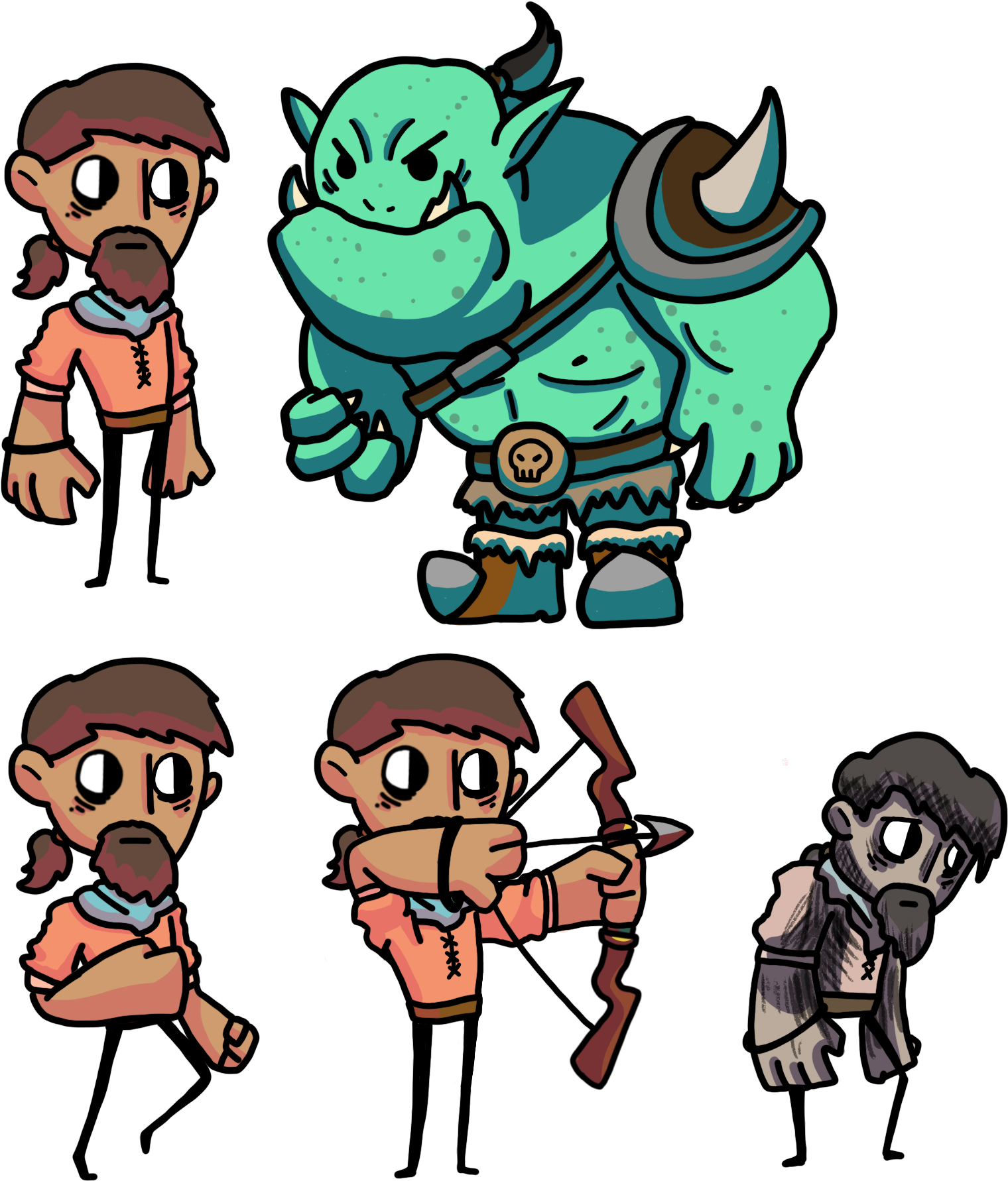 Out Of Time Character Sheets - Cartoon (1668x1904)