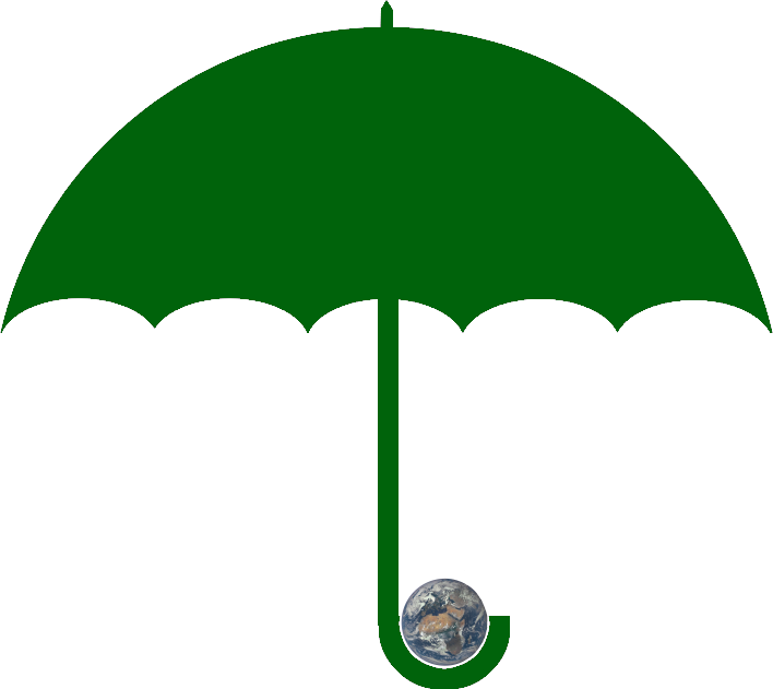 Umbrella Blk Rigy6rrkt Green Full Size Erased Bkgrd - Green Umbrella Png (708x631)
