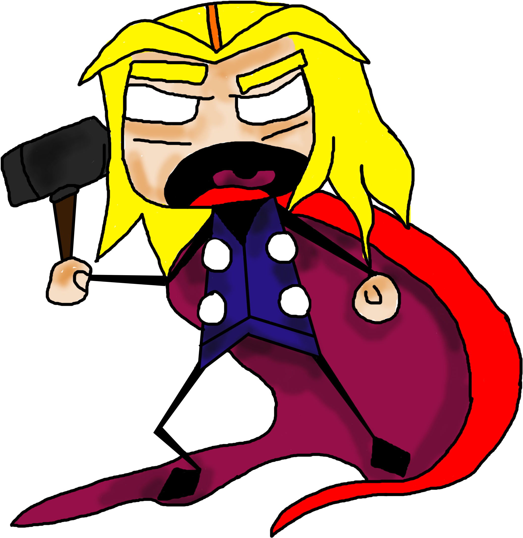 Mary Poppins Queen Sherlock Thor - Cartoon (2480x3508)