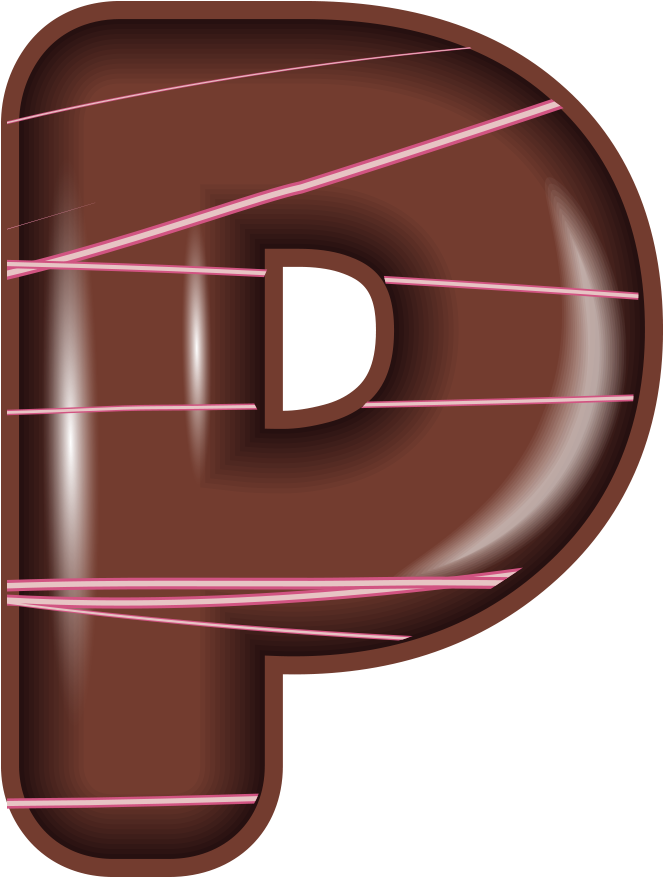 Chocolate Letter Chocolate Letter P - Chocolate Letter Chocolate Letter P (1600x1600)