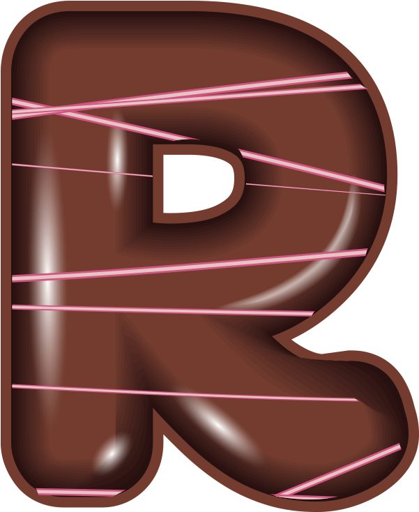 The Chocolate Alphabet R - The Chocolate Alphabet R (1600x1600)
