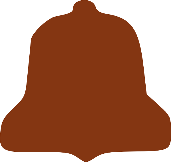 Rust Bell Shape Clip Art At Clker - Stock Illustration (600x567)