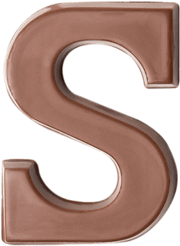Choc Affair Milk Chocolate Letter S - Chocolate Letter (600x600)