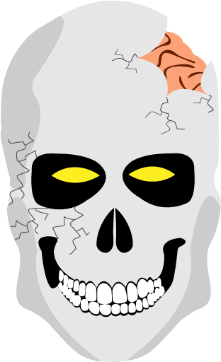 Skull Icon - 34 Pixels Square Icon Download (512x512)