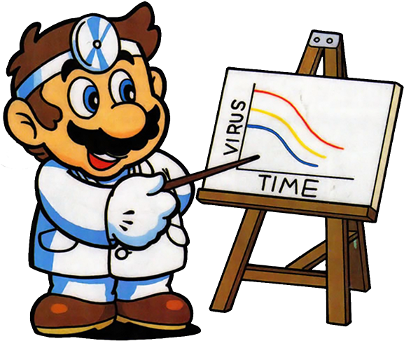 Art Easel Clipart - Dr. Mario (611x511)