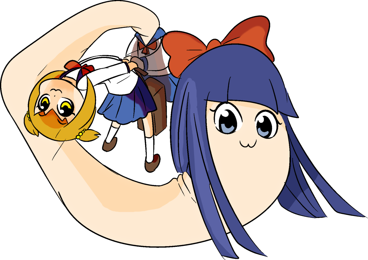 Jumped On The Pop Team Epic Fan Art Train - Fan Art (1280x904)
