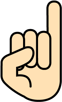 Thumb Little Finger Index Finger Clip Art - Pinkie Finger Clip Art (540x540)