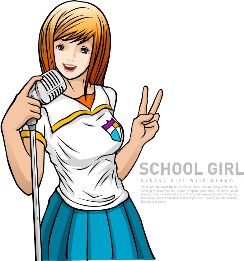 Anime - Niños Animados Hblando Por Microfono (800x880)