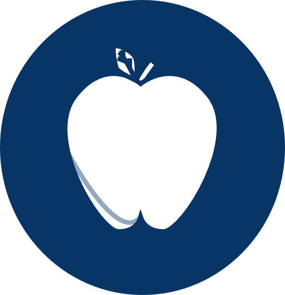 How To Set Use Blue Circle Apple Svg Vector - Portrait Of A Man (576x595)