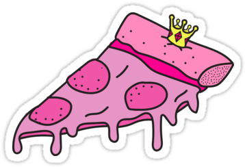 Laptop Sticker, Laptop-hülle, Laptophülle, Bekleidung - Pizza Tumblr Sticker (375x360)