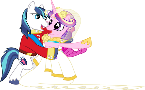 Risultato Della Ricerca Immagini Di Google Per Http - Shining Armor And Princess Cadence Kiss (500x310)