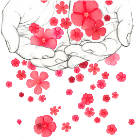 Thorns On My Stem - Flowers Falling From Hands (500x281)