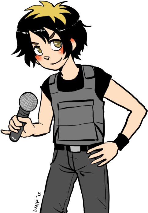 For The Anon Who Requested Bulletproof Vest Gee - Cartoon (500x707)
