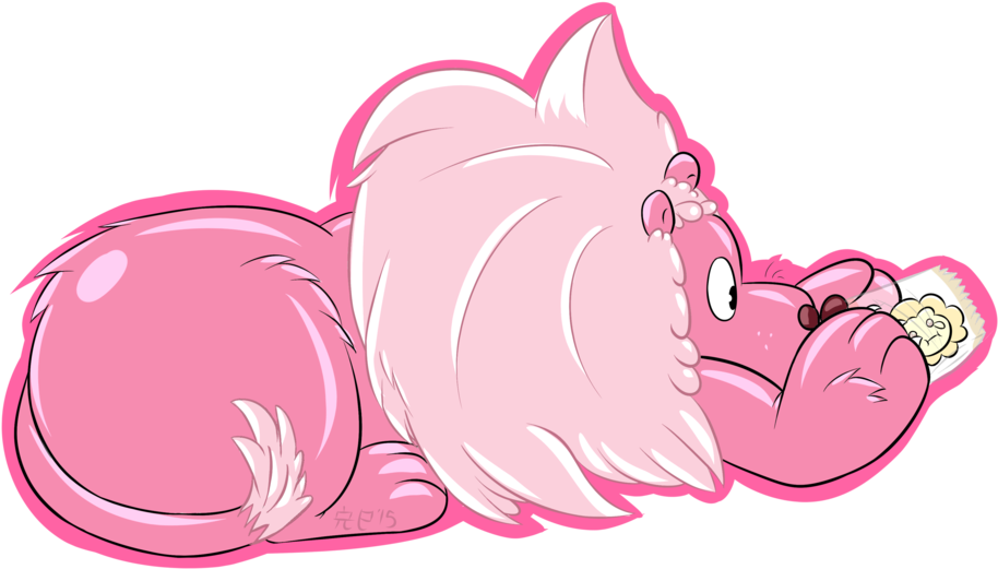 Lion Licker Steven Universe Birthday Cake Transparent - Laion Pink Steven Universe (1024x768)