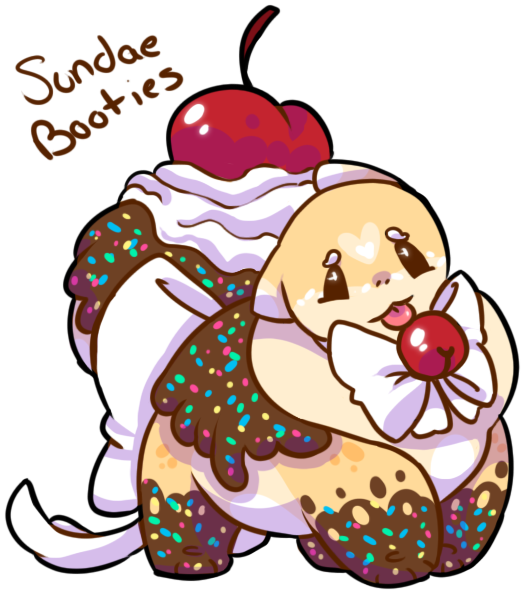 Sundae Booties By Badgerkit - Sundae Booties By Badgerkit (600x600)