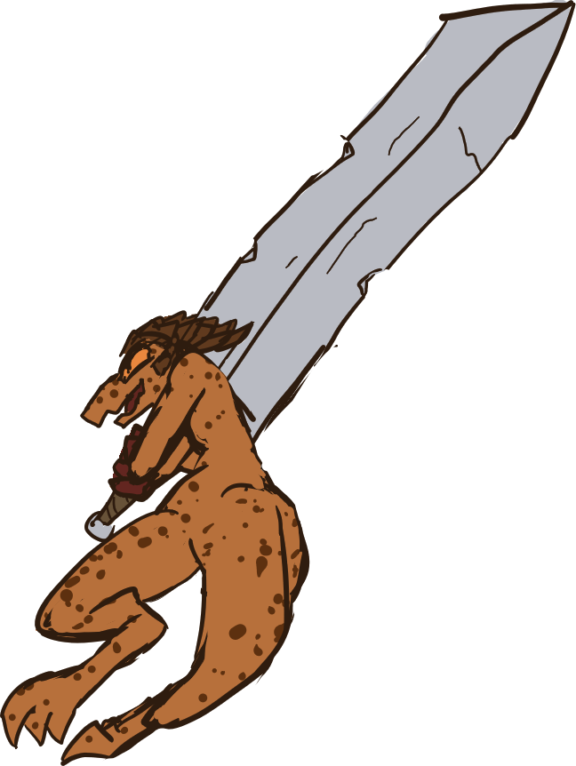 If You Give A Kobold An Ultra Greatsword - Illustration (648x862)