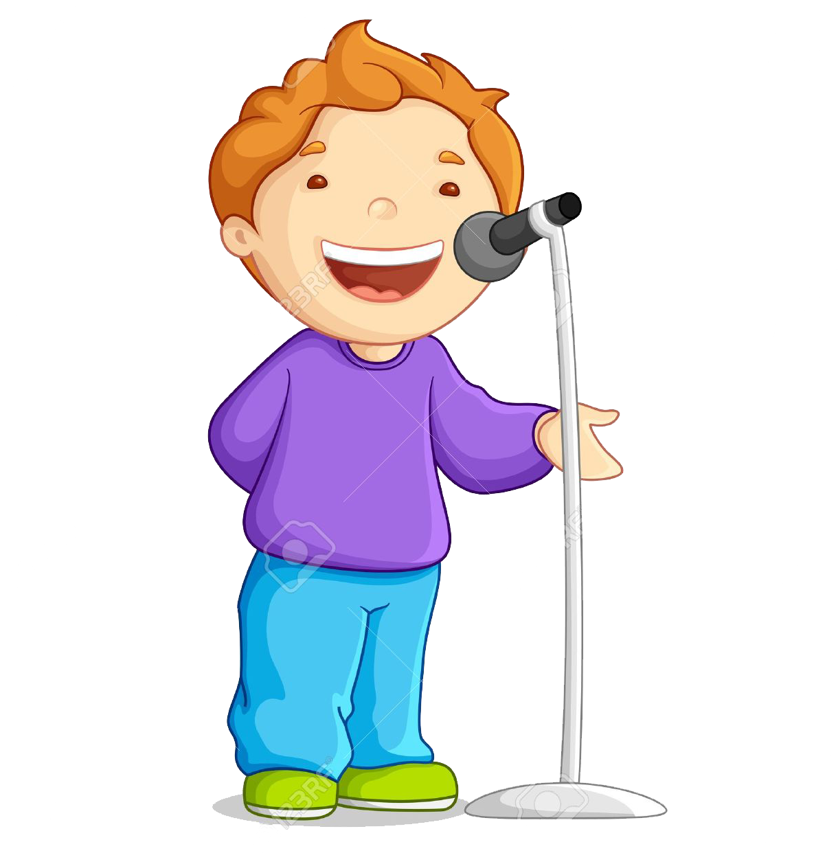 Child Music Singing Clip Art - Child Music Singing Clip Art (1300x1300)