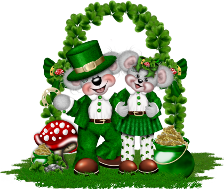 Artwork © Creographix Creddy Friendship - Happy St Patrick's Day Animated Gif (450x450)