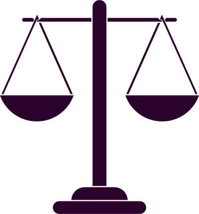 Justice Scales Silhouette Pictures Png Images - Scales Of Justice Silhouette (400x432)