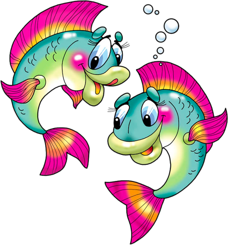 Simple, Healthy & Dainty Dishes - Clip Art Cartoon Fish (628x682)