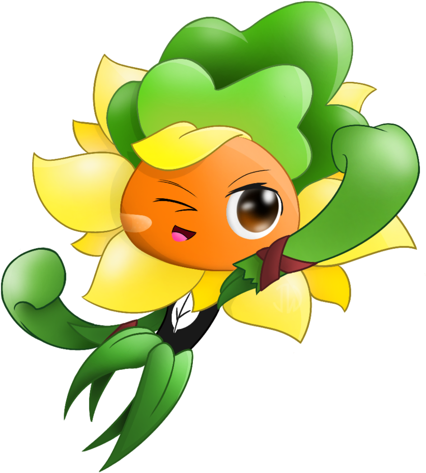 Pvz Heroes Solar Flare As Grass Knuckle By Jackiewolly - Plants Vs Zombies Heroes Solar Flare (1024x1024)