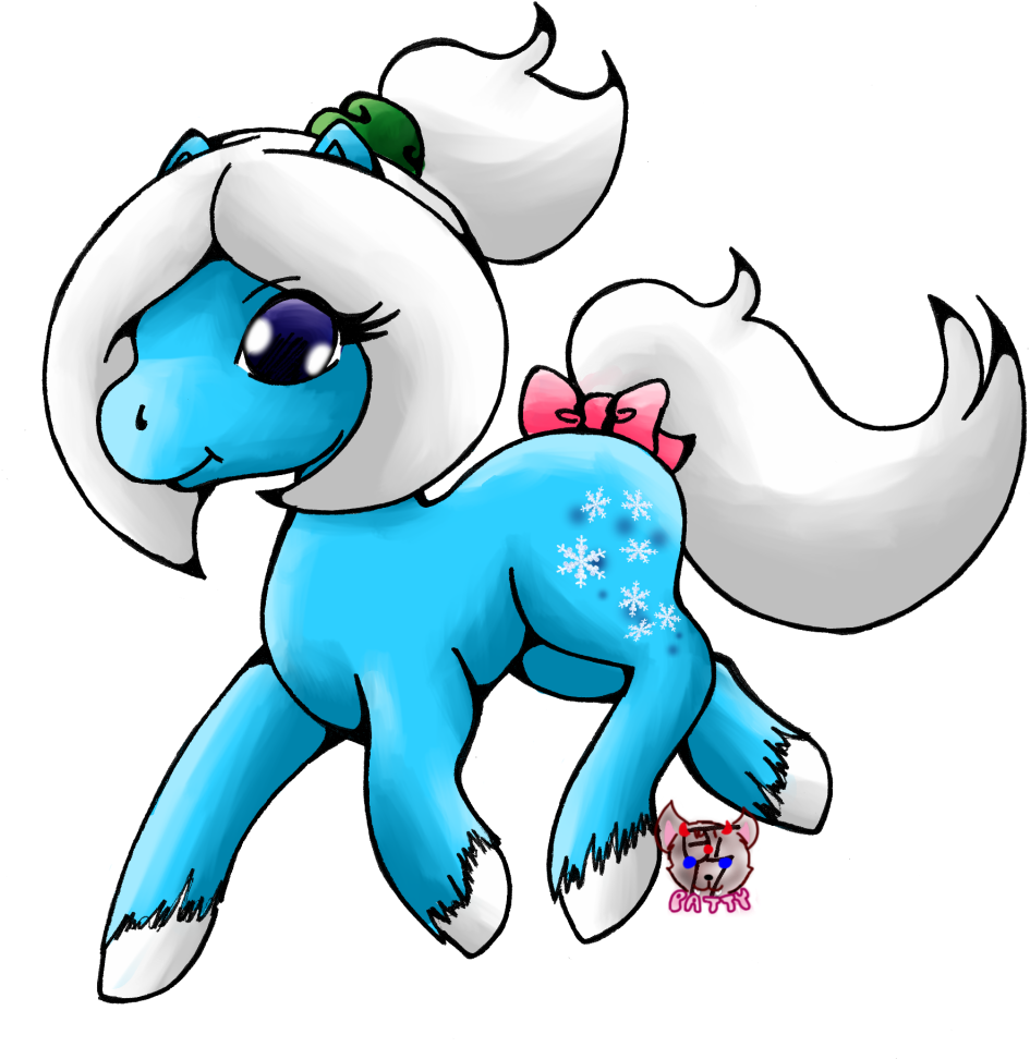 Trotting Snowdust Sundae - Cartoon (974x1000)