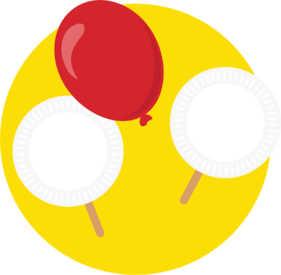 Balloon Paddle Pop - Circle (1218x1191)