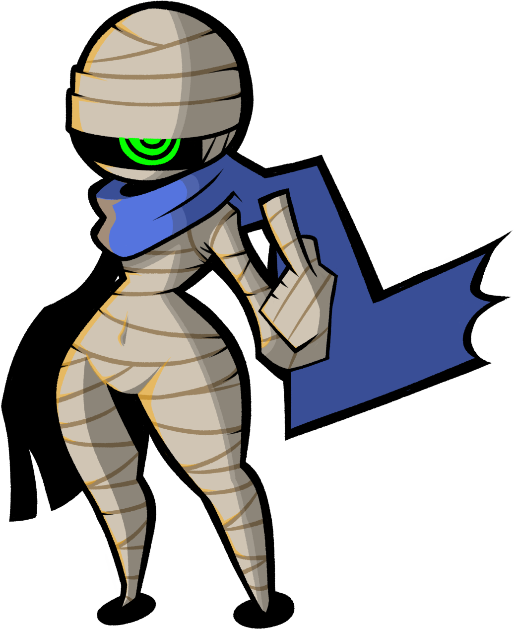 Nice Picture Boss - Nuclear Throne Rebel Female (1280x1386)